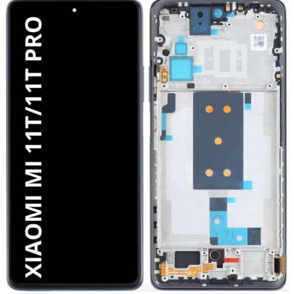 n166 Pantalla Completa Tactil Y LCD Con Marco para Xiaomi MI 11T / MI 11T PRO / POCO F4 GT (NEGRO)