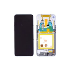 N83 Pantalla Completa Original Con Marco Para Samsung Galaxy A80 2019 4G / A805 (PLATA)