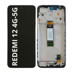 Pantalla Completa Original Service Pack Para Redmi 12 4G / 5G Con Marco
