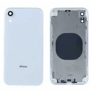Chasis De Pantalla / Marco Medio / Carcasa Central Con Tapa Trasera para iPhone XR Blanco (Calidad Premium)