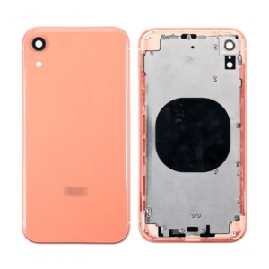Chasis De Pantalla / Marco Medio / Carcasa Central Con Tapa Trasera para iPhone XR Naranja (Calidad Premium)