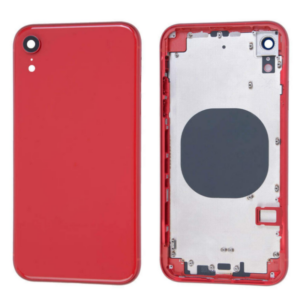 Chasis De Pantalla / Marco Medio / Carcasa Central Con Tapa Trasera para iPhone XR Rojo (Calidad Premium)