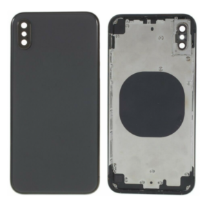Carcasa Intermedia Con Tapa Trasera para iPhone XS Max – Negro (Calidad Premium)