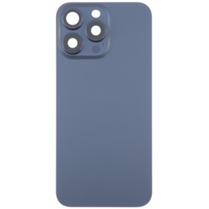 Tapa Trasera Con Lente De Cámara Y Soportes Metálicos Para IPHONE 15 PRO Azul (Calidad Premium)