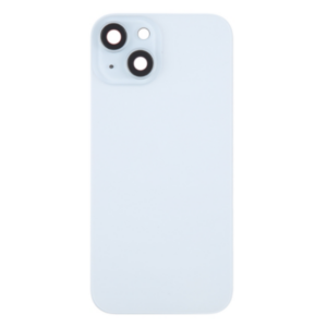 Tapa Trasera Con Lente De Cámara Y Soportes Metálicos Para iPhone 15 Plus Azul  (Calidad Premium)