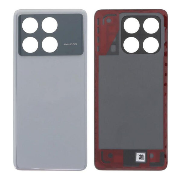 Tapa Trasera Para Xiaomi Poco X6 Pro Plata