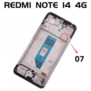 Pantalla Completa Original Con Marco LCD Y Táctil para Xiaomi Redmi Note 14 4G – Negro (Version 07)