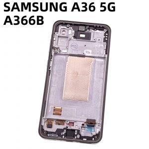 Pantalla Completa Original LCD Y Táctil Con Marco para Samsung Galaxy A36 5G A366B (2025) –negro