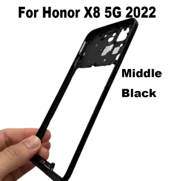 Chasis Externa / Marco Lateral para Honor X8 5G- negro