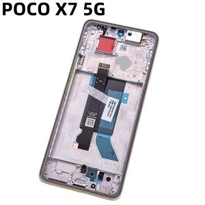 Pantalla Completa LCD Y Táctil Original Con Marco para Xiaomi Poco X7 5G – negro