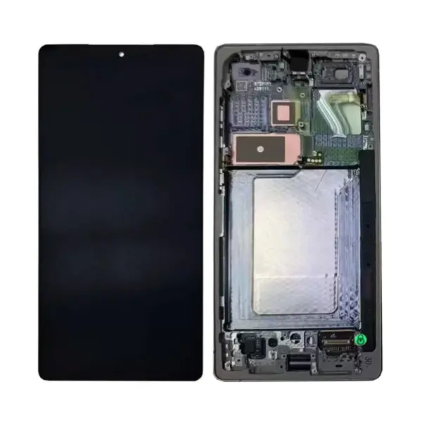 Pantalla Completa Original Servicepack Para Samsung S25 /S931 Con Marco Compatible Negro