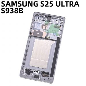 Pantalla Completa Original Con Marco Compatible Para Samsung S25 Ultra /S938 Plata
