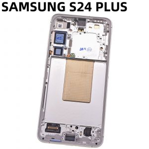 Pantalla Completa Original Con Marco Compatible Para Samsung Galaxy S24 Plus (SM-S926B) Plata