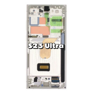 Pantalla Completa Original Con Marco Compatible para Samsung Galaxy S23 Ultra S918B Plata