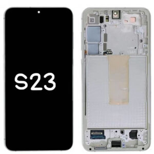 Pantalla Completa Original Con Marco Compatible para Samsung Galaxy S23 S911 Plata