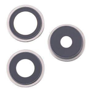 Embellecedor / Marco + Lente Para iPhone 16 Pro / iPhone 16 Pro Max - Gris