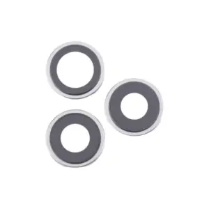 Embellecedor / Marco + Lente Para iPhone 16 Pro / iPhone 16 Pro Max - Blanco