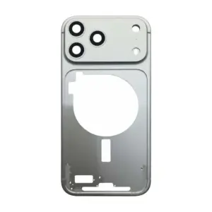 2 Chasis / Marco Intermedio Con Bandeja Sim Y Botones Físicos Para IPHONE 17 Pro Plata