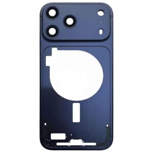 3 Chasis / Marco Intermedio Con Bandeja Sim Y Botones Físicos Para IPHONE 17 Pro Azul