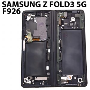 2 Pantalla Completa Original Con Marco para Samsung Galaxy Z Fold3 Negro