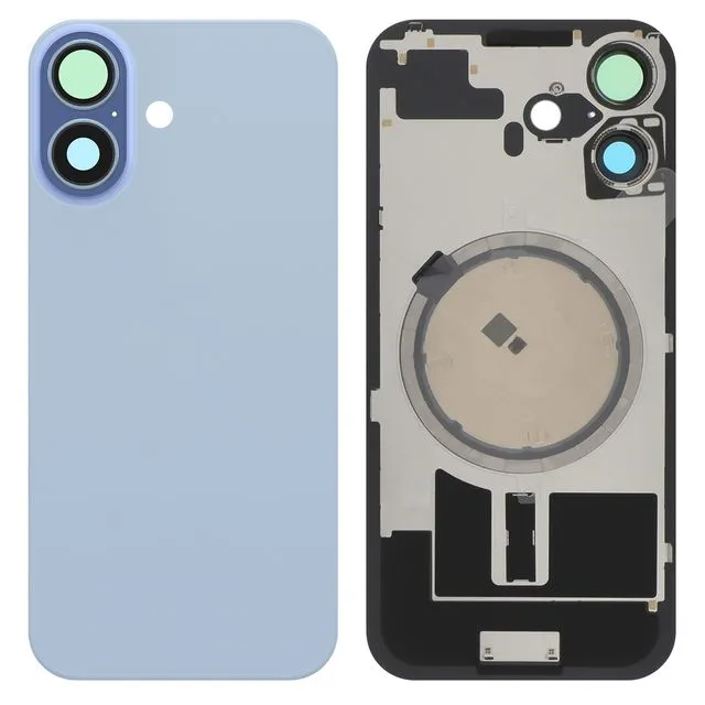 Tapa Trasera para IPHONE 17 Con Soporte NFC+Flash Azul