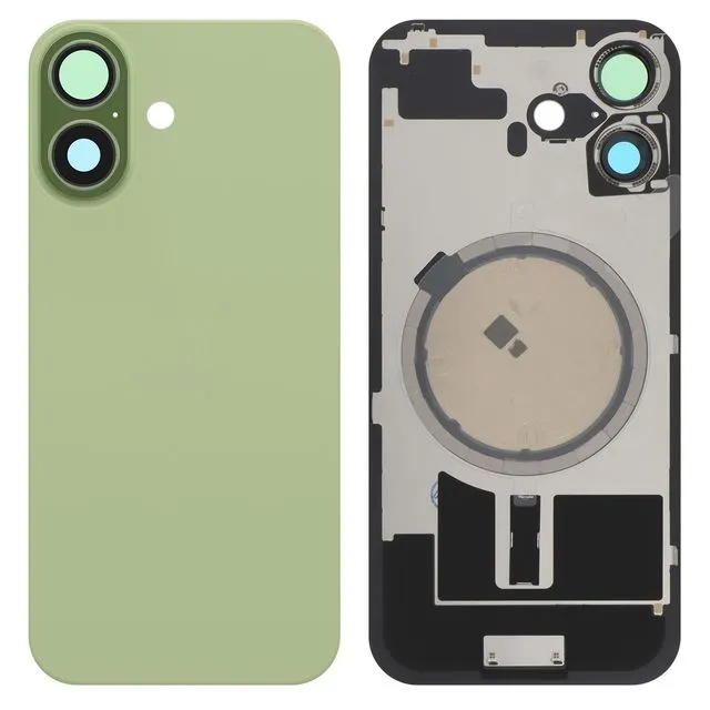Tapa Trasera para IPHONE 17 Con Soporte NFC+Flash Verde