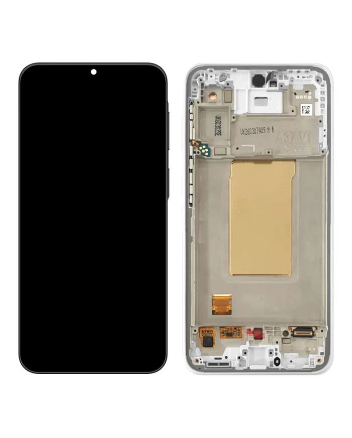 Pantalla Completa Original “Servicepack” Para Samsung A37 5G / A376 Con Marco Blanco