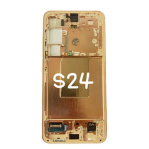 1 Pantalla Completa Original Con Marco Para Samsung Galaxy S24 Amarillo