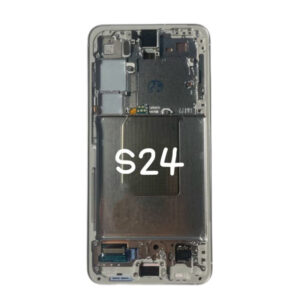 1 Pantalla Completa Original Con Marco Para Samsung Galaxy S24 Gris